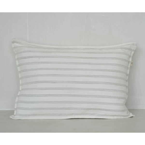 Meraki cushion cover cotton linen woven stripe 60x40 cm kO Store