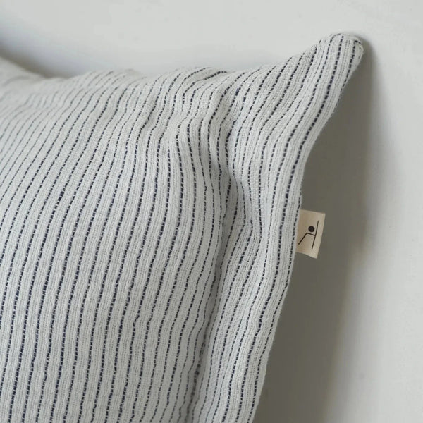 Pisco cushion cover flap closure back detail natural linen