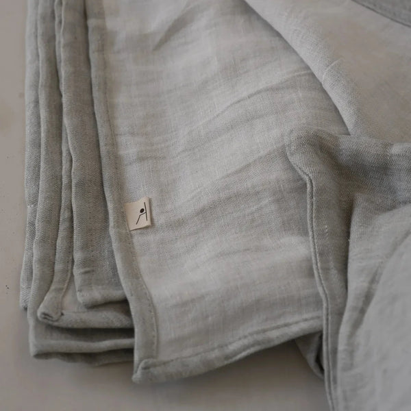 Marlene cushion cover 60x60 cm flap closure grey linen