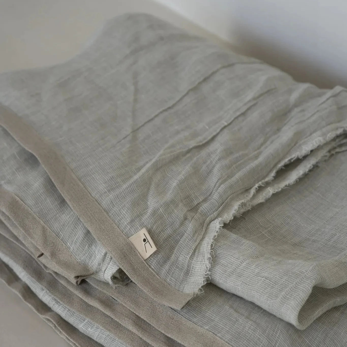 Linas linen throw ecru natural side 310x250 cm kO Store