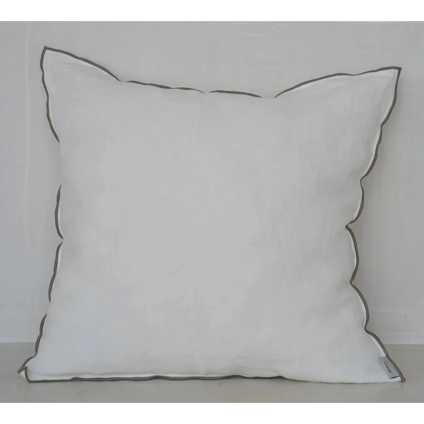 Linatura cushion cover blanc 50x50 cm invisible zip linen