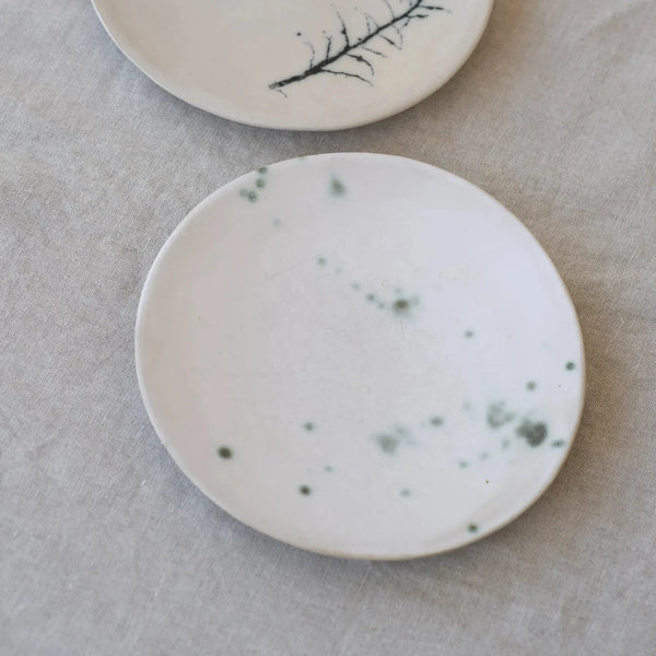 XIII hand-painted plate white stoneware Carme Balada kO Store