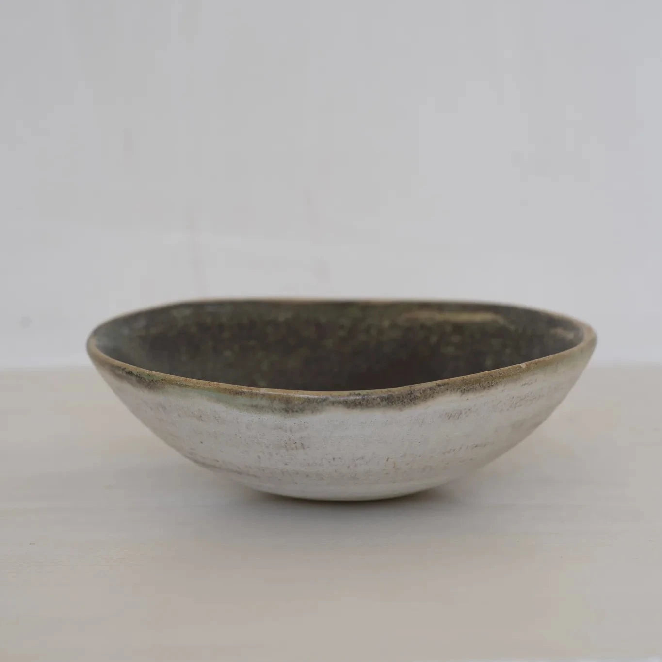 XII celadon bowl ambient light handmade stoneware