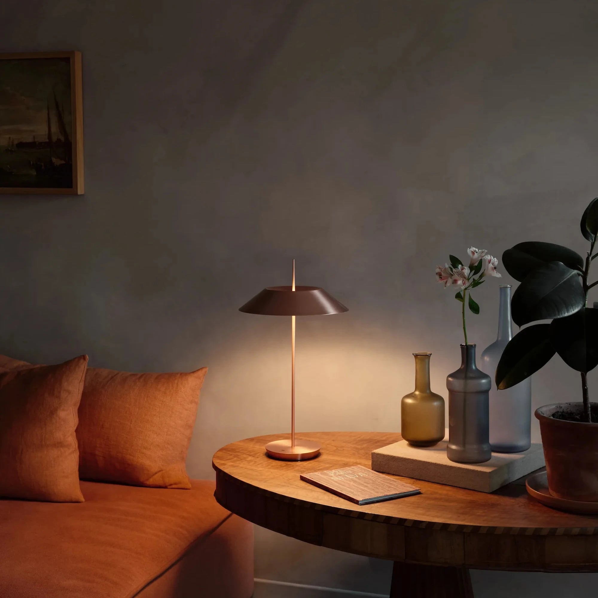 Vibia Mayfair table lamp outdoor garden styled