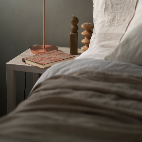 Linen duvet cover bedroom decoration natural textile