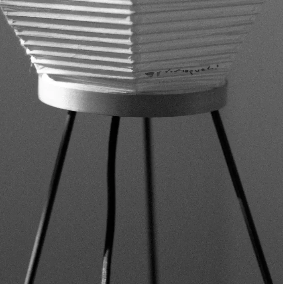 Japanese paper Noguchi lamp Akari1A Wood