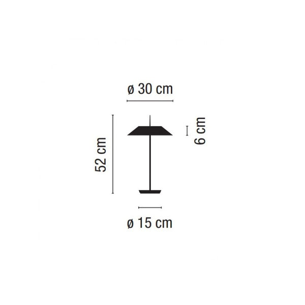 Vibia Mayfair lamp dimensions technical drawing
