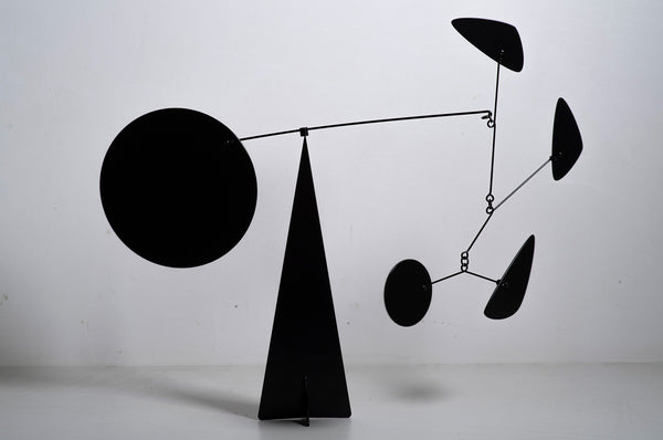 Mobile black sculpture