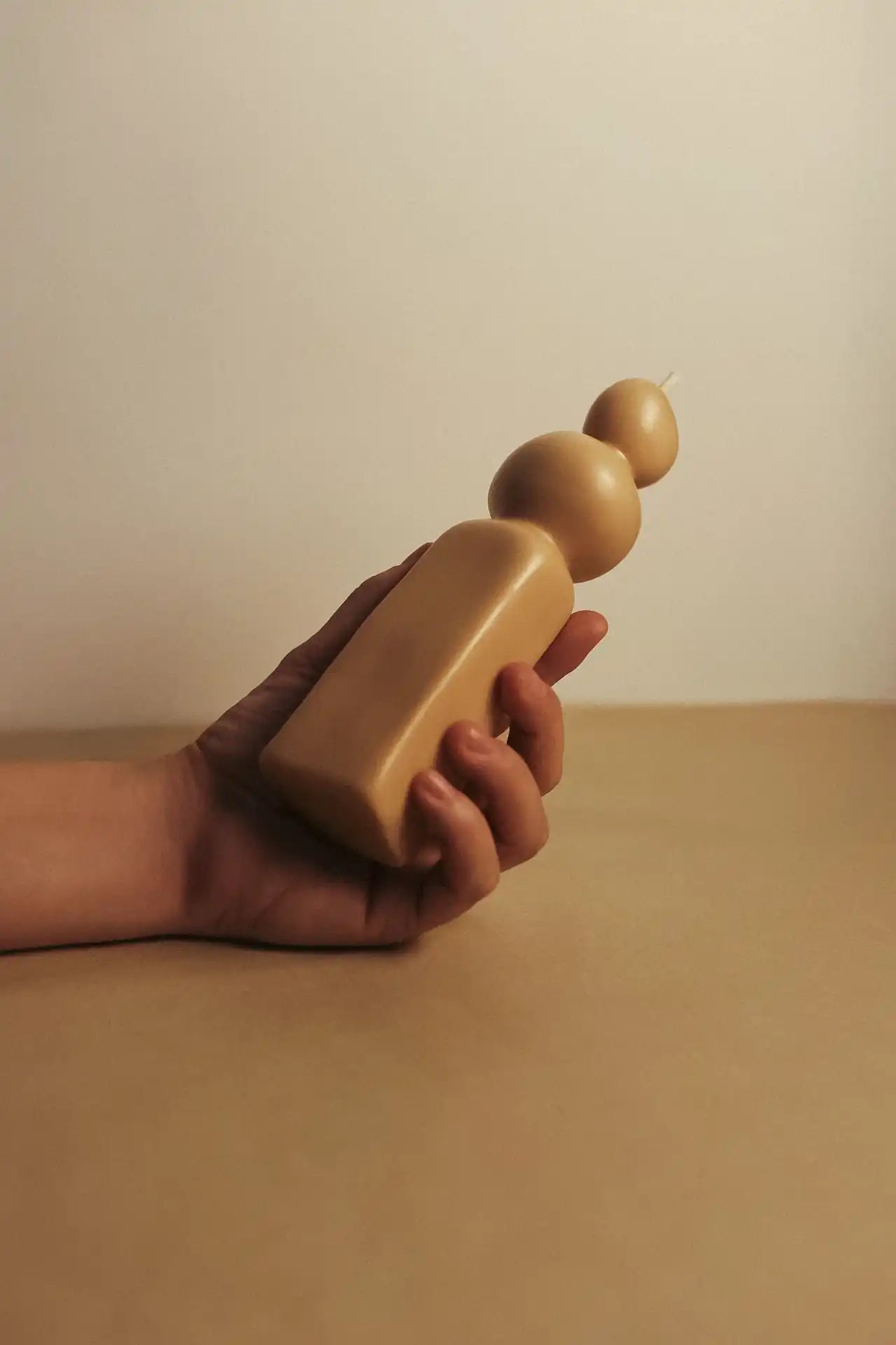 Scented candle handmade Ego side