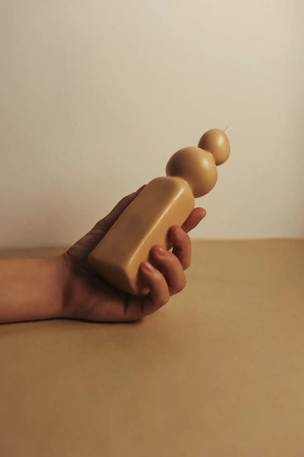 Scented candle handmade Ego side